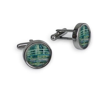 Manschettenknöpfe, Monet, japanische Brücke