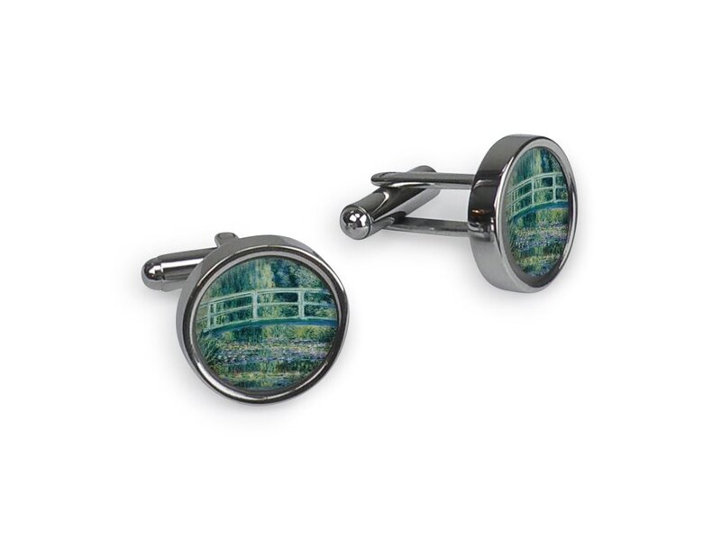 Manschettenknöpfe, Monet, japanische Brücke