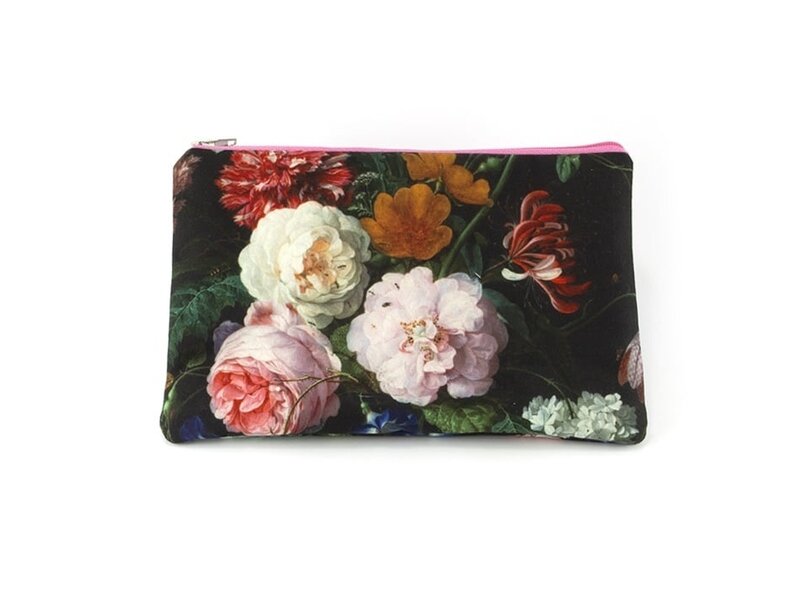 Pouch,  De Heem, Vase with Flowers, Rijksmuseum