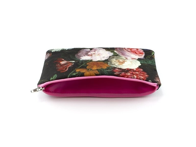 Pouch,  De Heem, Vase with Flowers, Rijksmuseum