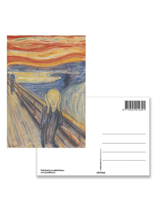 Ansichtkaart, Munch, de schreeuw