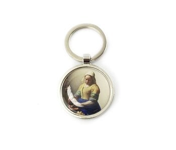 Keyring W, Metal silver, RD, Milkmaid Vermeer