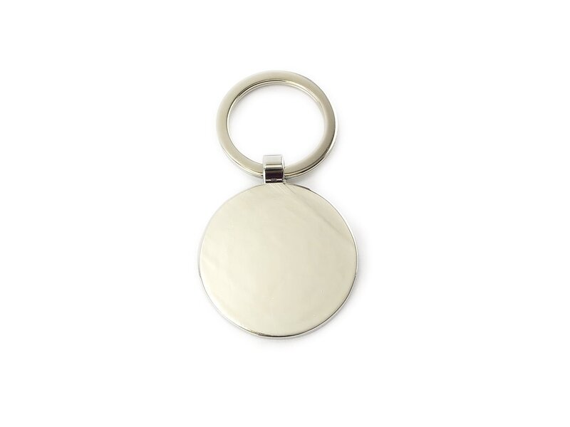 Llavero RND, metal plateado, Lechera Vermeer