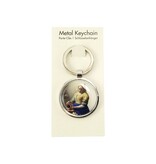 Llavero RND, metal plateado, Lechera Vermeer