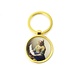 Llavero RND, metal dorado, Lechera Vermeer
