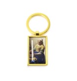 Porte-clés RT, métal doré, Milkmaid Vermeer