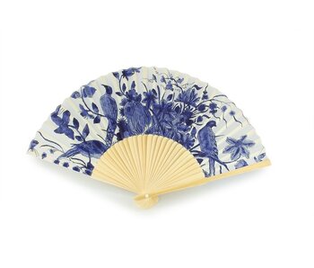 Fan, Delft blue Bird, Rijksmuseum