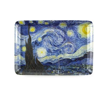 Serviertablett Mini,  21 x 14 cm,Van Gogh, Sternennacht