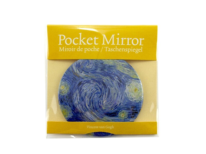 Miroir de poche, Ø 80 mm, Van Gogh, Starry Night