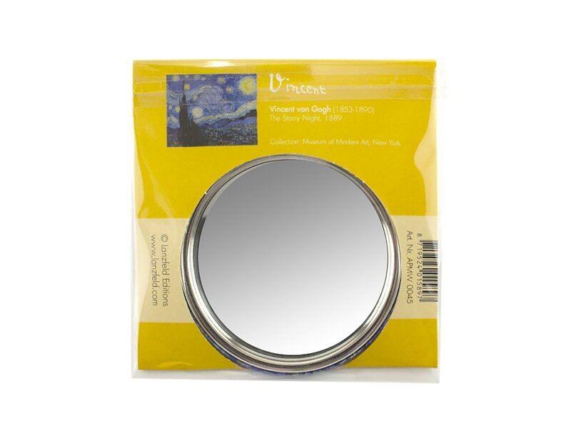 Pocket Mirror , Ø 80 mm,Van Gogh, Starry Night