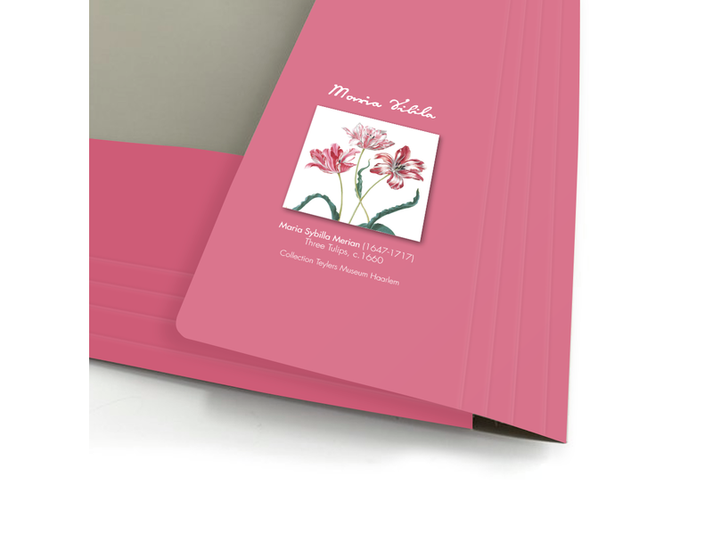 Dokumentenmappe mit Gummiband A4, Merian, Drei Tulpen