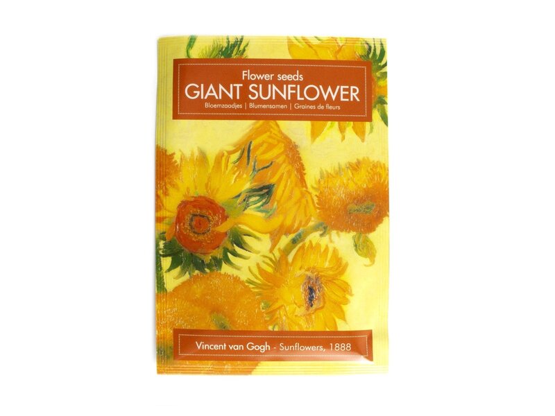 Carte postale avec graines tournesols, Vincent van Gogh