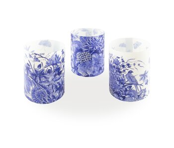 Candle shade, Delft Blue Birds