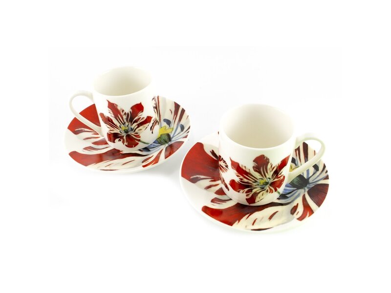 Espresso-Set, Tulpen, Marrel, Rijksmuseum