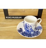 Espresso set , Delftware birds, Rijksmuseum
