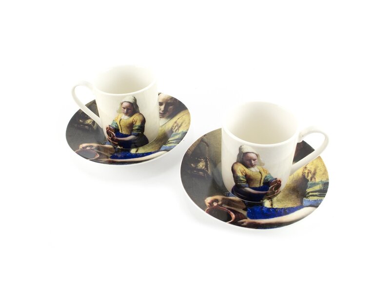 Espresso-set, Vermeer,  Das Milchmädchen,   Rijksmuseum