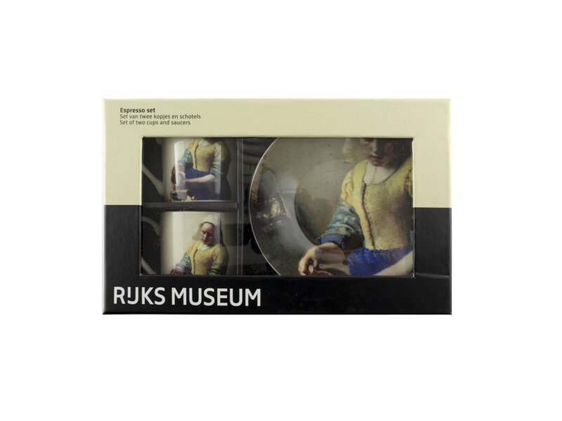 Espresso-set, Vermeer,  Das Milchmädchen,   Rijksmuseum