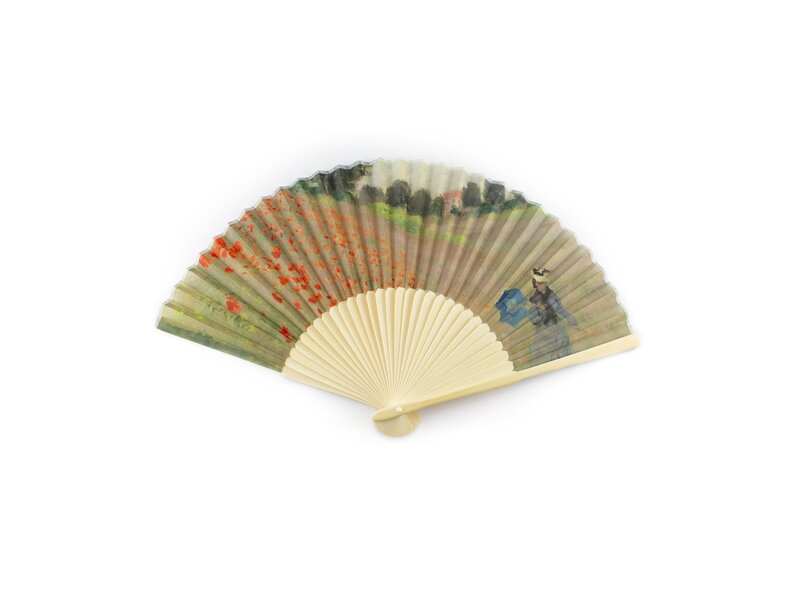 Éventail, Monet, Les coquelicots