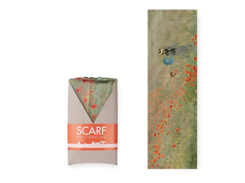 Sjaal, Monet, Veld met klaprozen