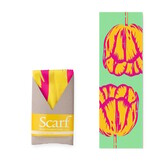 Schal, Tulip Pop Art Linie Grün