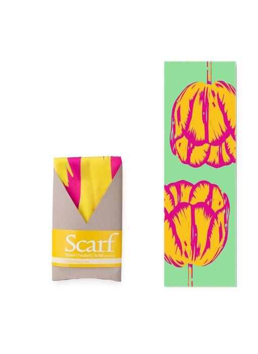Bufanda, Tulip Pop Art line Verde