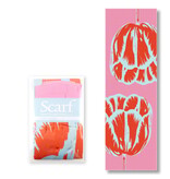 Schal Tulpen Pop Art Linie rosa