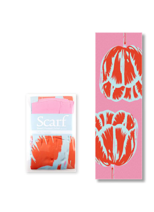 Pañuelo tulipanes Pop Art line Rose