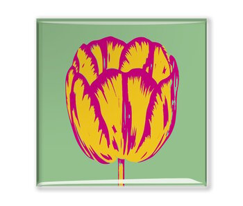 Kühlschrankmagnet, Tulip Pop Linie Grün