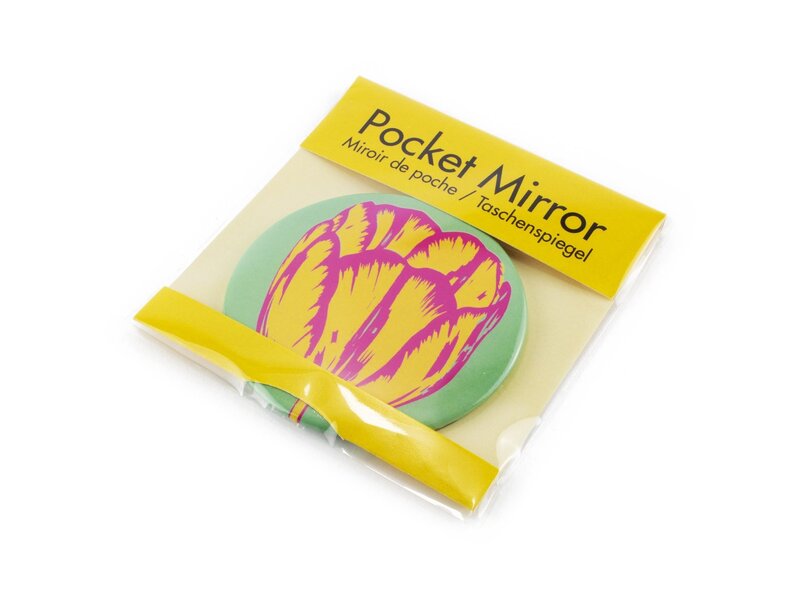 Taschenspiegel, Ø 80 mm, Tulip Pop Line Grün