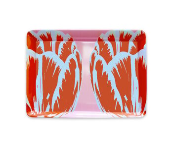 Serving Tray 21 x 14 cm,  Tulip Pop Line pink
