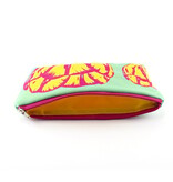 Pouch, Tulip Pop-art, green