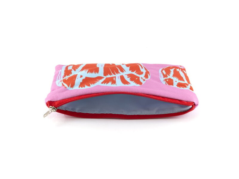 Etui/ make-up tasje, Tulp Pop-art Roze