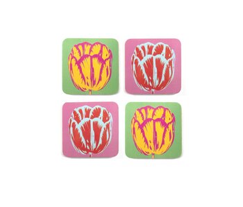 Untersetzer, 4er-Set, Tulip Pop Line