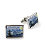 Cufflink, Starry Night, Vincent van Gogh