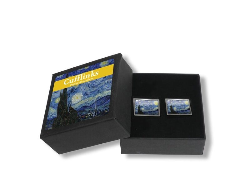 Cufflink, Starry Night, Vincent van Gogh