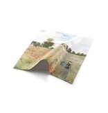 Étui à lunettes avec tissu pour lentilles, Monet, Field with coquelicots