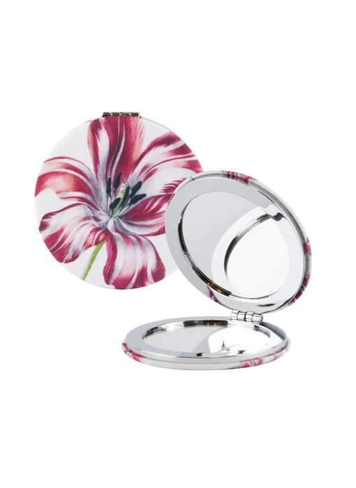 Folding pocket mirror, Merian, Three tulips