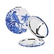 Espejo de bolsillo plegable, Delft pájaros azules