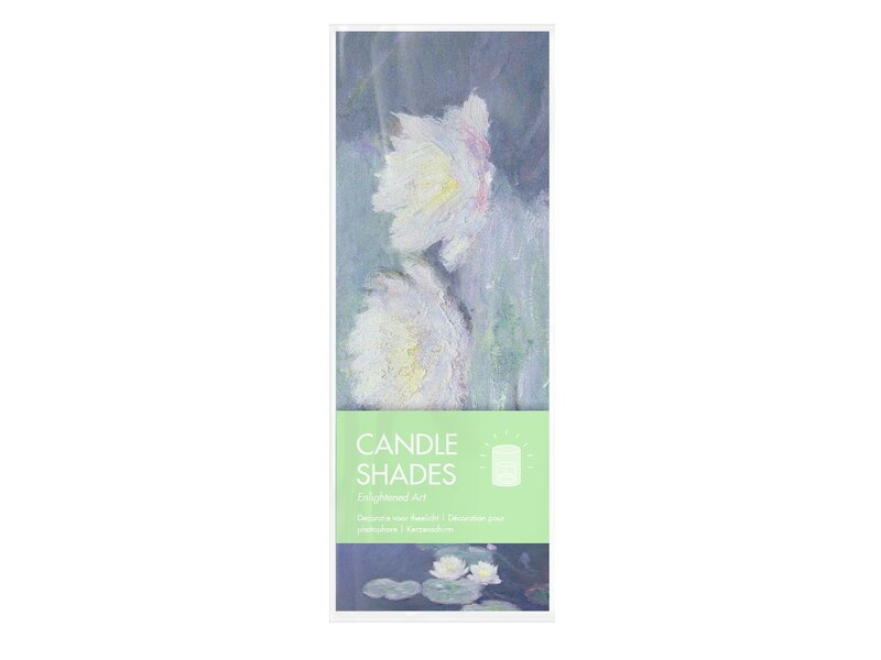 Candle shades, Monet, Water Lilies in evening light