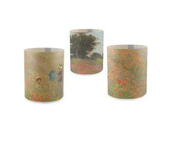 Kerzenschirm, Monet, Mohnfeld