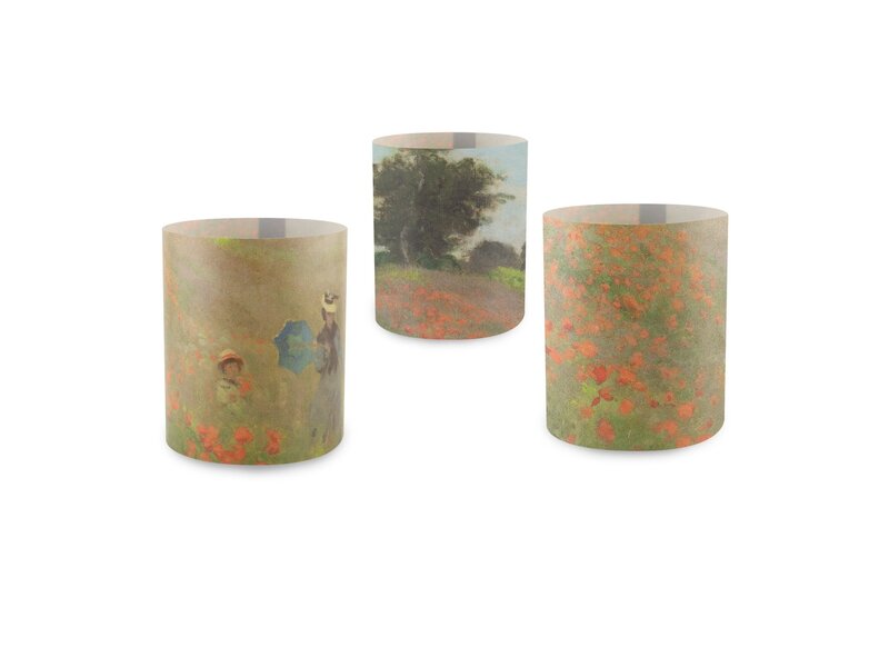 Candle shade, Monet, Field with poppies