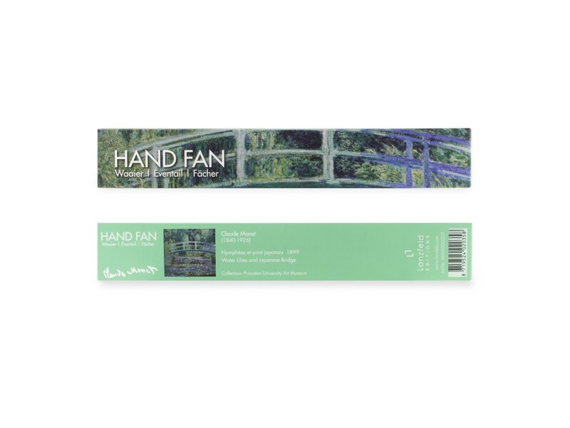Hand fan, Monet, Japanese bridge