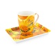 Ensemble: tasse et plateau, Tournesols, Van Gogh