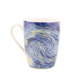 Set: Becher & Tablett, Sternennacht, Van Gogh