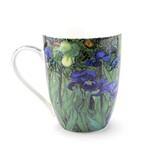 Set: Becher & Tablett, Iris, Van Gogh