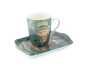 Set: Mok & dienblaadje, Zelfportret, Van Gogh