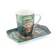 Conjunto: Taza y bandeja, Autorretrato, Van Gogh