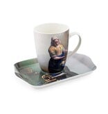 Ensemble: Tasse et plateau, Laitière, Vermeer