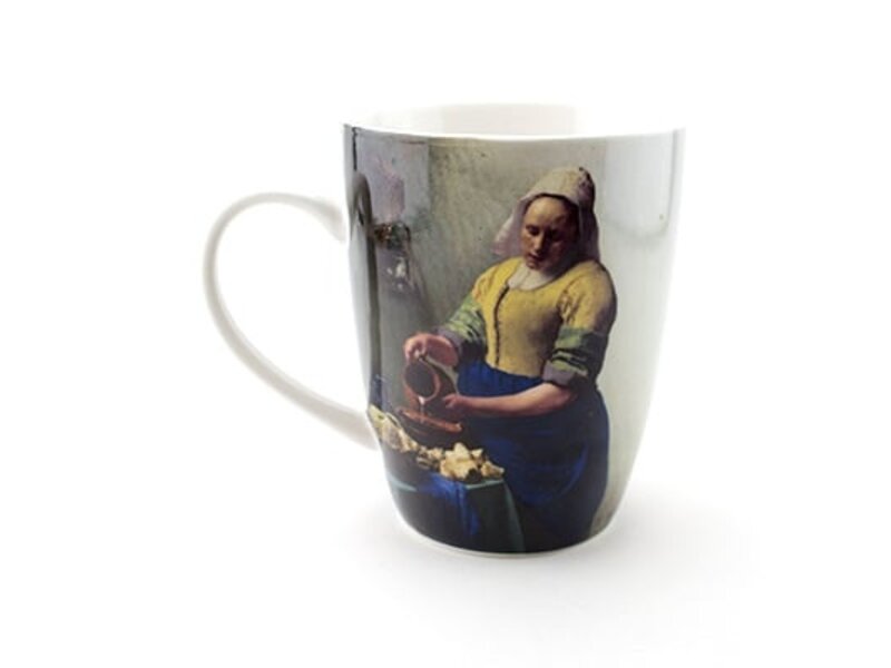 Ensemble: Tasse et plateau, Laitière, Vermeer