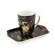 Ensemble: Tasse et plateau,:  Veille de nuit, Rembrandt